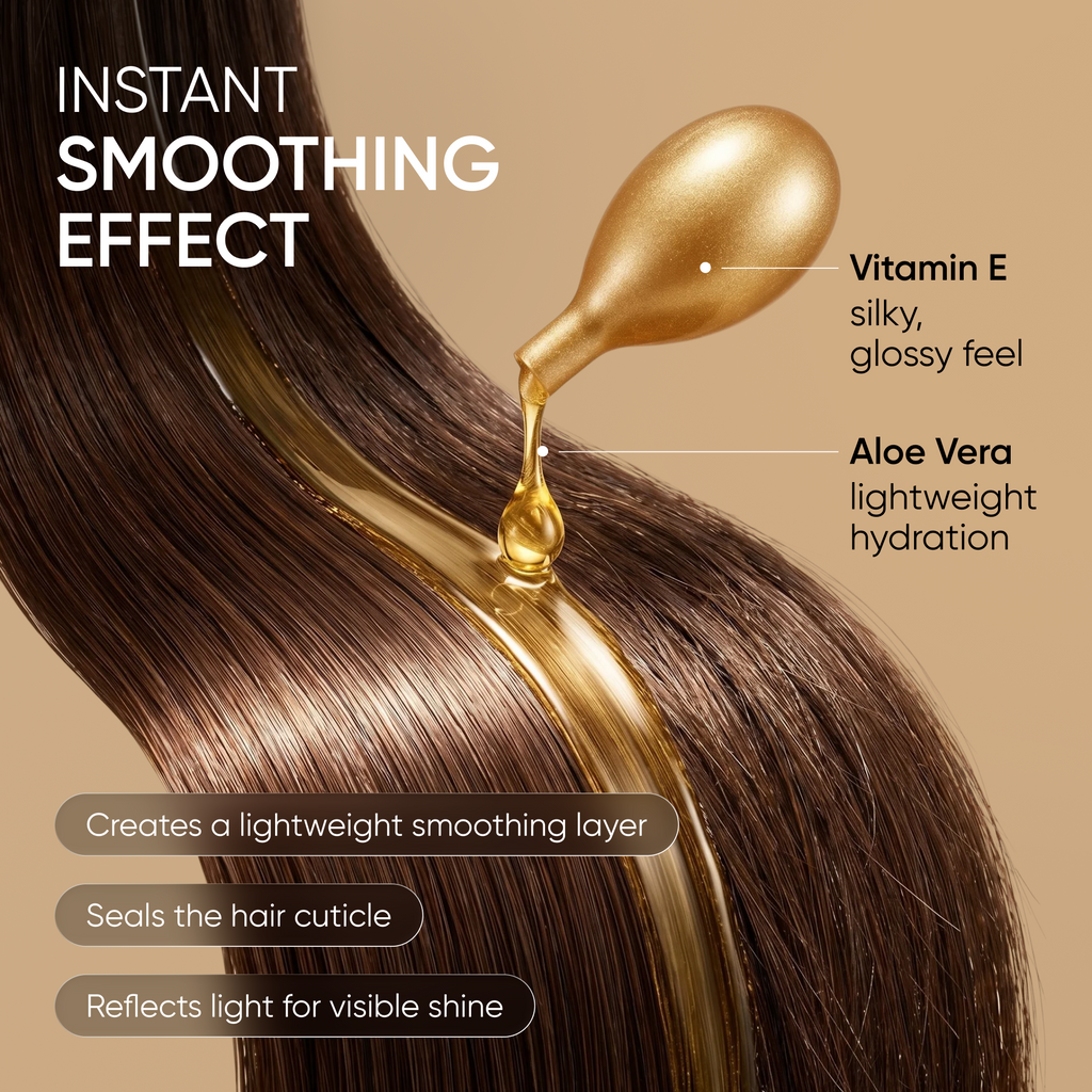 Anti-Frizz Hair Serum Capsules – Instant Shine & Smooth Hair
