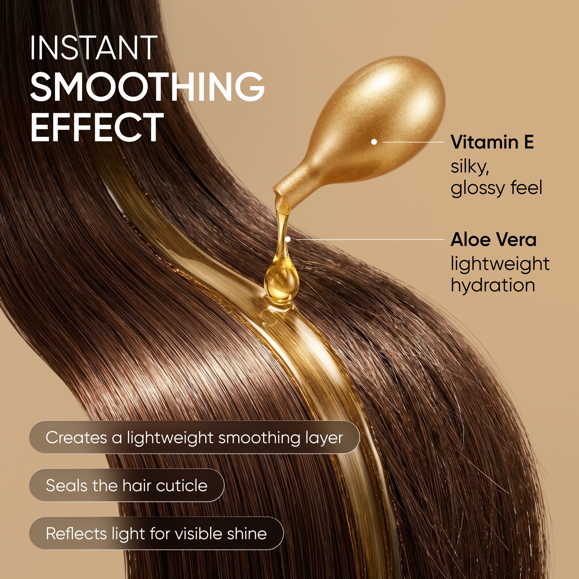 Anti-Frizz Hair Serum Capsules – Instant Shine & Smooth Hair