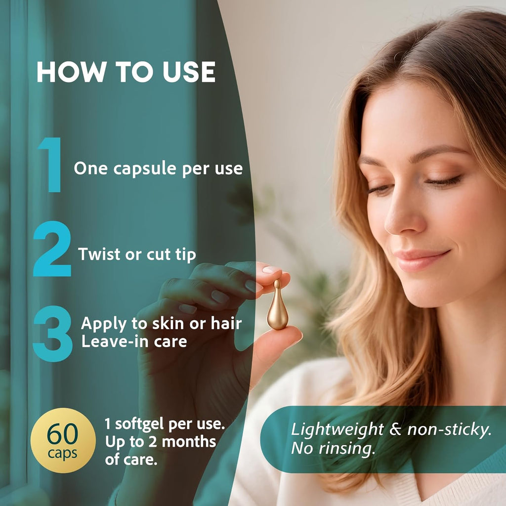 Vitamin E Serum Capsules for Hair & Skin