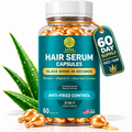 Hair Serum Capsules for Frizzy Hair - Leave-In Frizz Serum with Aloe Vera and Vitamin E